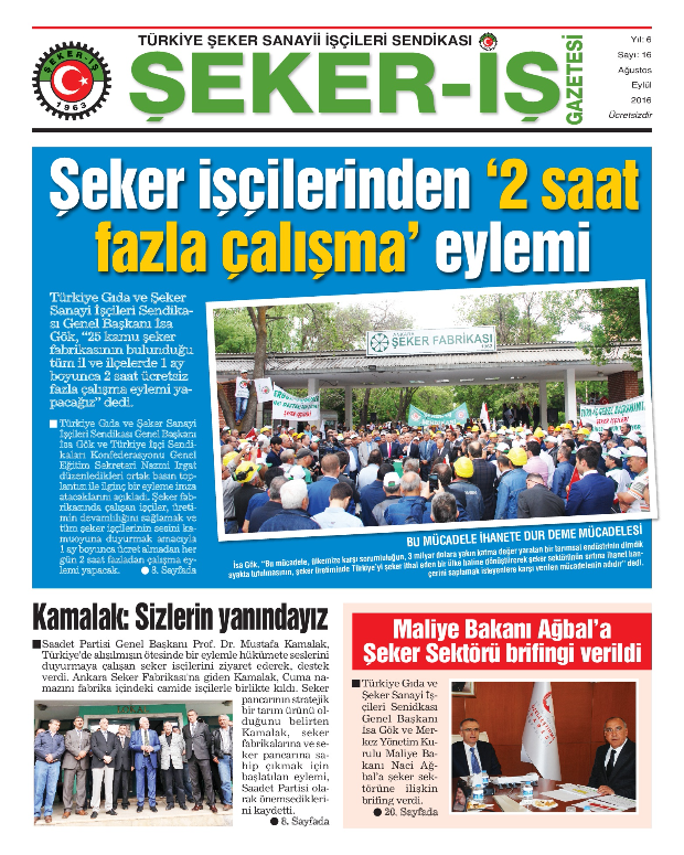 Şeker Gazete Sayı:16