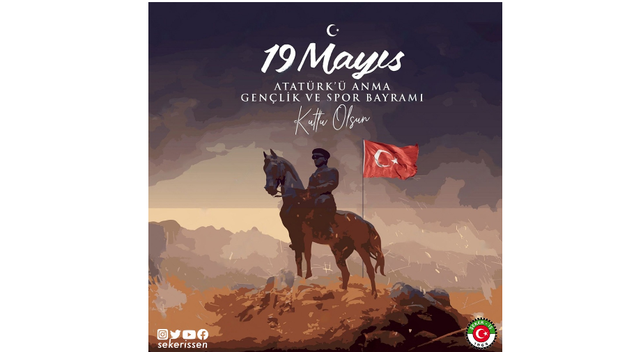 19 MAYIS ATATÜRK’Ü ANMA, GENÇLİK VE SPOR BAYRAMI MESAJI