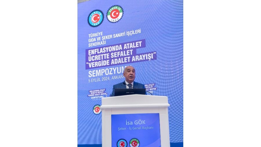 Sendikamız Şeker-İş Tarafından Düzenlenen "Enflasyonda Atalet, Ücrette Sefalet, Vergide Adalet Arayışı Sempozyumu’’ Gerçekleştirildi.